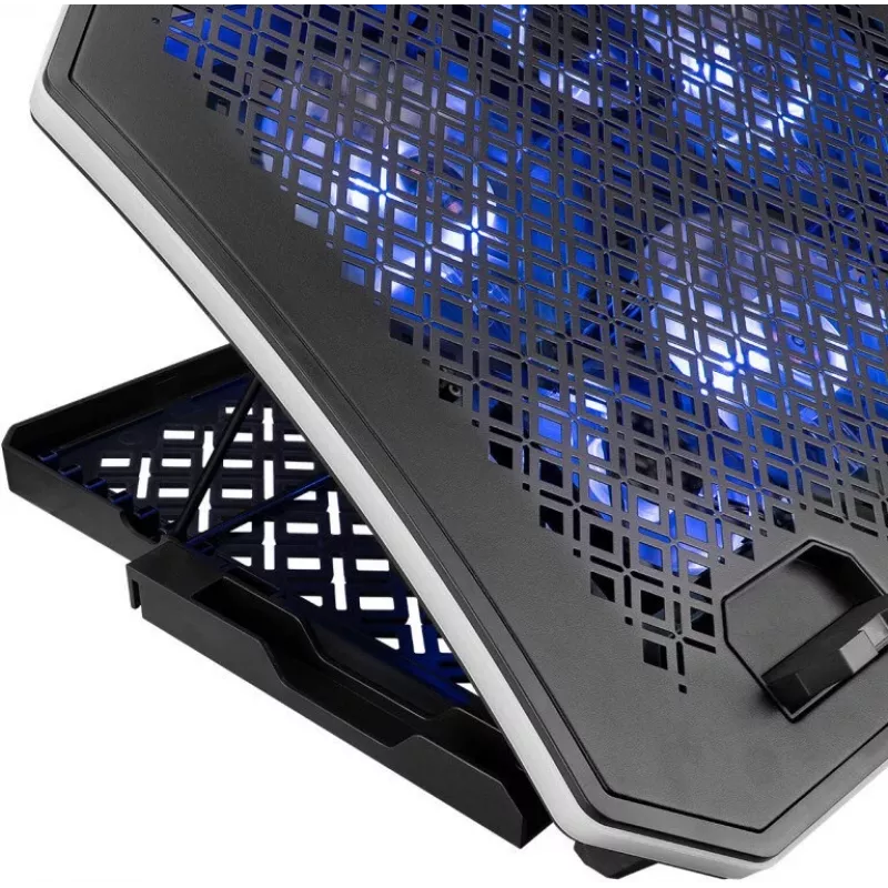 Rampage METAFOR AD-RC34 chladiaca podložka pod notebook, 6 ventilátorov, 10–19 palcov, čierna