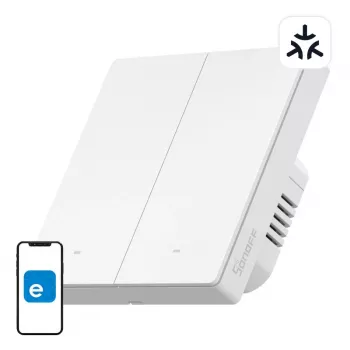 SONOFF M5-2C-86W WiFi Matter smart nástenný vypínač (2-kanálový)