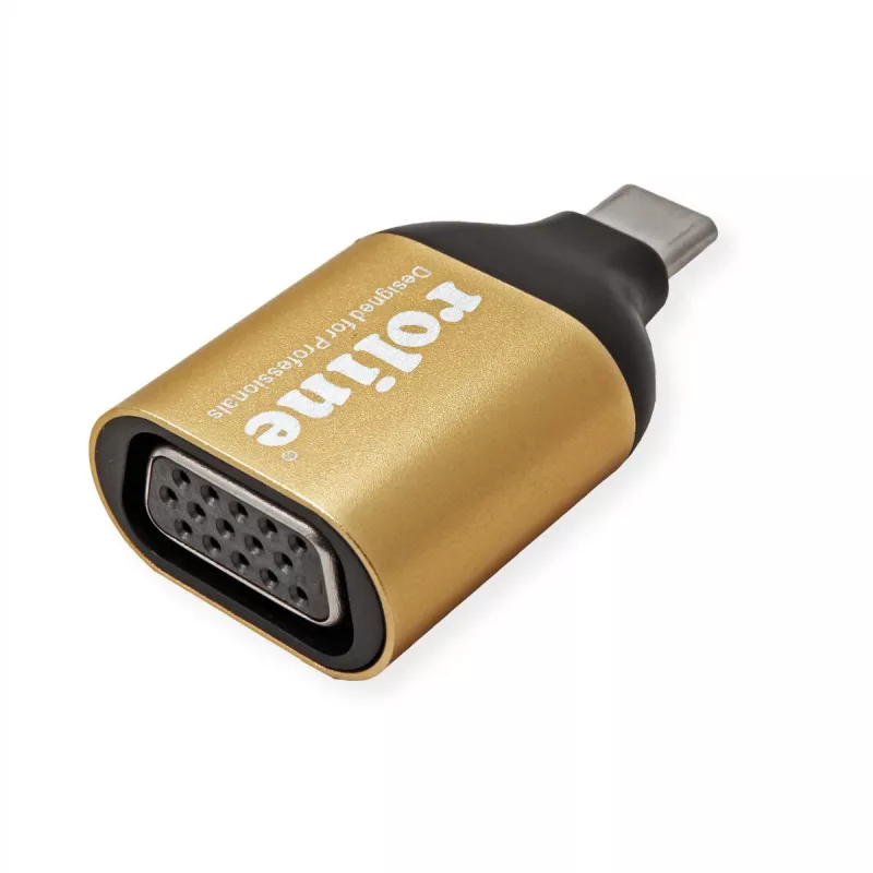 ROLINE 12.03.3233 USB grafický adaptér 1920 x 1080 pixelov zlatý (12.03.3233)