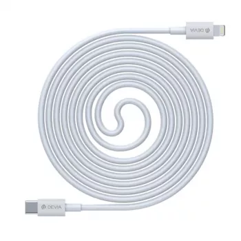 USB-C na Lightning kábel Devia Smart Series PD 18W – biely, MFi certifikovaný