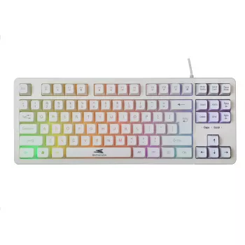 Mechanická klávesnica Baracuda Krill White KRILL-W — kompaktné rozloženie, USB pripojenie