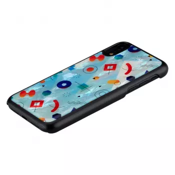 Ochranné puzdro iKins pre iPhone XR – čierny dizajn Poppin Rock
