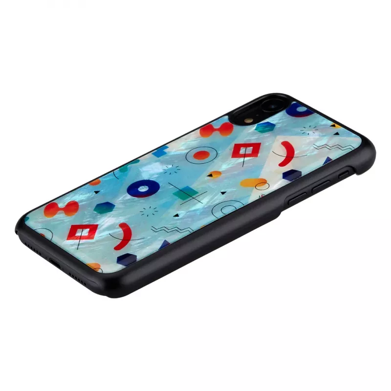 Ochranné puzdro iKins pre iPhone XR – čierny dizajn Poppin Rock