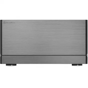 SilverStone Crown 04 PC skriňa SST-CW04TB — HTPC formát, podpora SSI-EEB, tmavosivá
