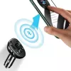 USAMS US-CC115 C21 FM vysielač do auta s duálnou USB nabíjačkou, Bluetooth 5.0, 3,4 A, čierny