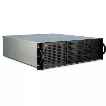 Inter-Tech 3U-30248 Rack čierna, nerezová oceľ