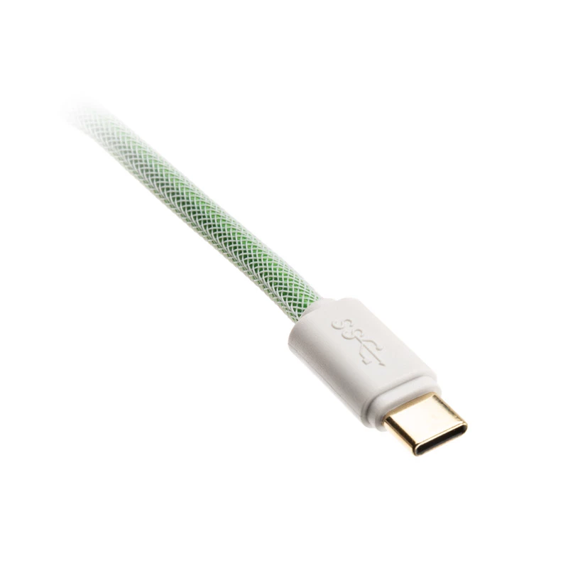 Ducky Premicord USB kábel 1,8 m USB A USB C modrý zelený