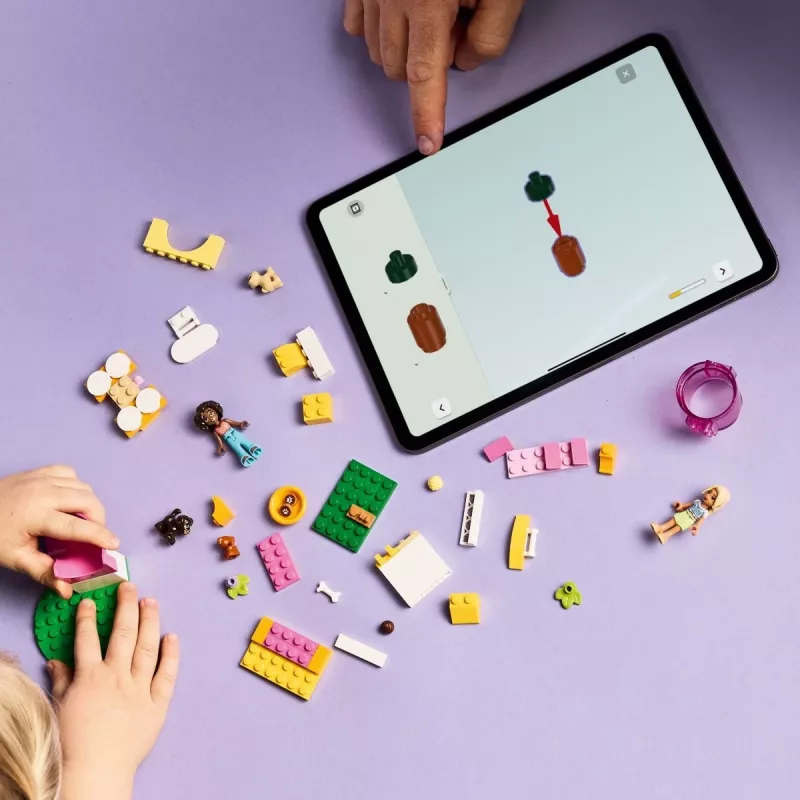 Stavebná hračka LEGO Friends Ihrisko pre šteniatka sada 42665, 66 dielov, 2 minifigúrky, vek 4+