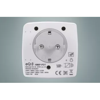 Stmievač a spínač eQ-3 AG HmIP-PDT externý biely
