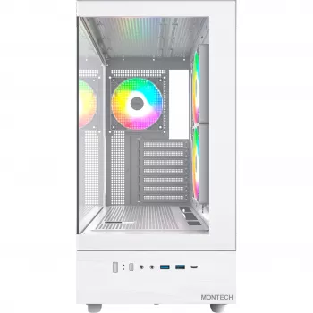 Montech XR Midi-Tower, Tempered Glass – biela