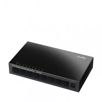 Upravovateľný switch Cudy GS108E 8-portový Gigabit Ethernet, 8x 10/100/1000 Mbps, kovové puzdro, 16 Gbps switching, IGMP & DHCP Snooping