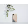 Puzdro na smartphone man and wood pre iPhone XS Max – ružový oblek, čierna