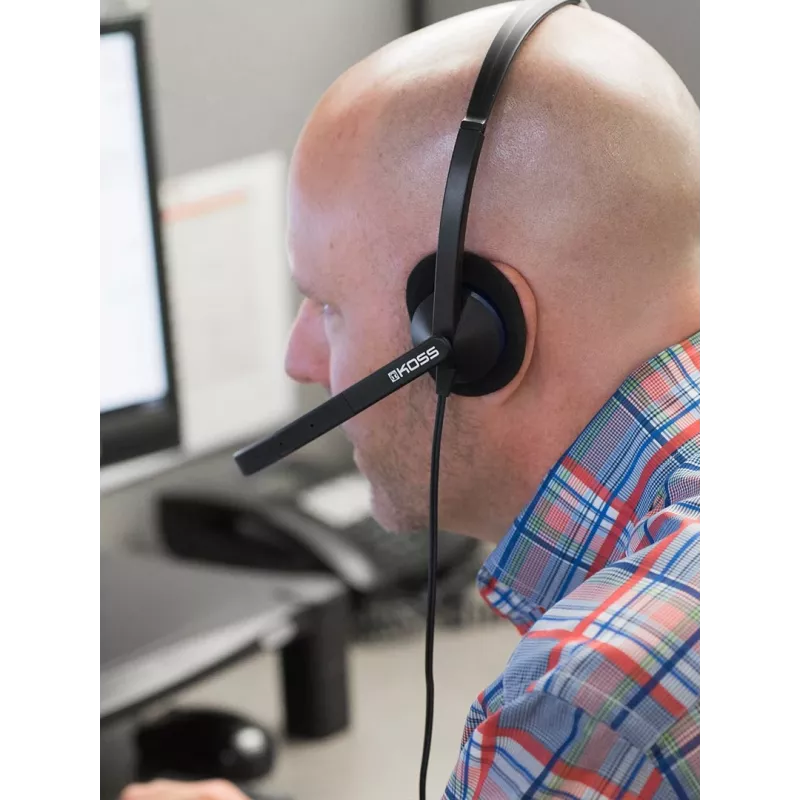 Koss CS200i headset káblový hlavový most kancelária/call centrum čierny