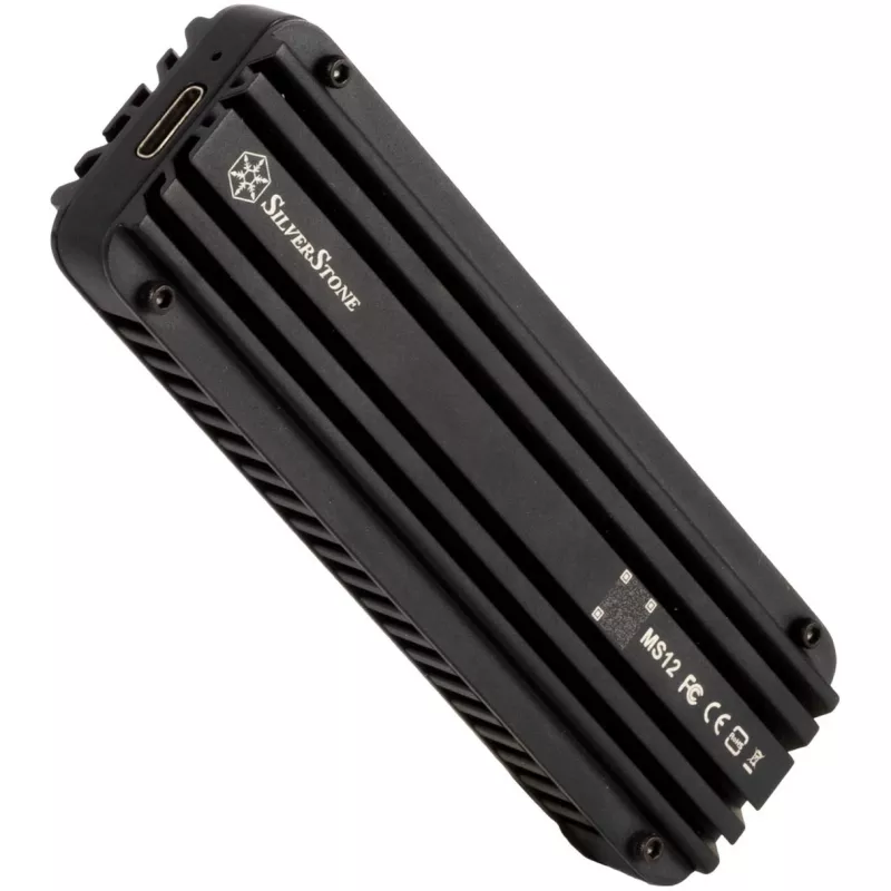 SSD puzdro Silverstone MS12 čierne M.2