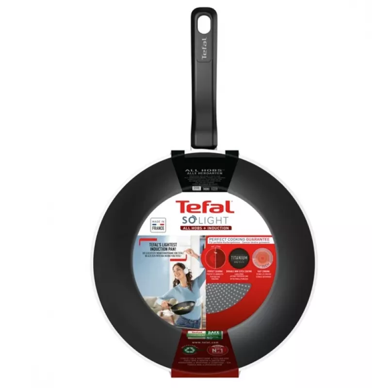 Wok panvica Tefal So Light 28 cm — indukcia, nepriľnavý povrch, ľahká