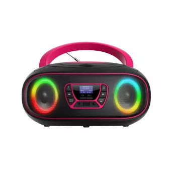 Osobný CD prehrávač Denver TDB-212P ružový 3,6W DAB+ FM