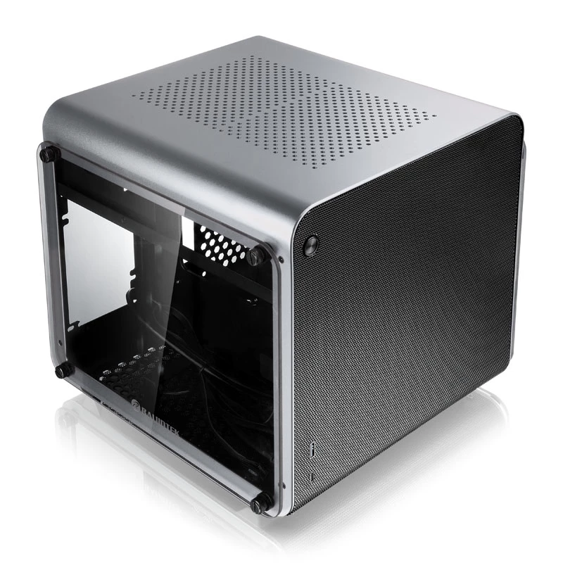 Počítačová skriňa Raijintek METIS EVO TG Mini-ITX skriňa, strieborná