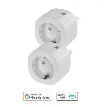 Sada smart zásuviek Omajin OBU-2SP-SK-01 balenie 2 ks WLAN s monitorovaním energie