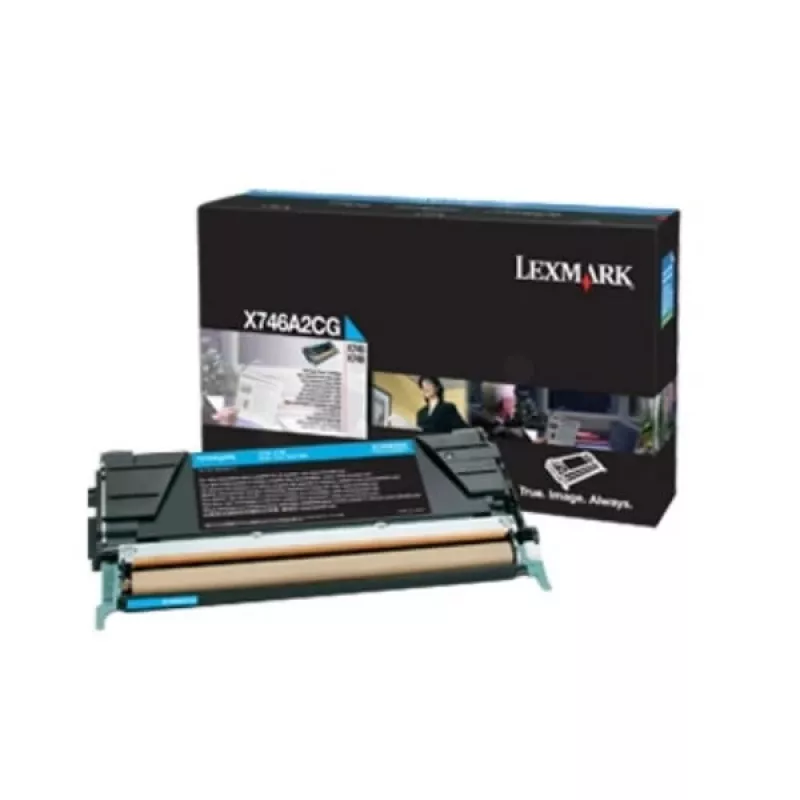 Lexmark X746A3CG - toner cyan - pre X746de, X748de, X748dte