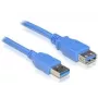 USB 3.0-A konektor samec-samica kábel DeLOCK 82541 5m modrý