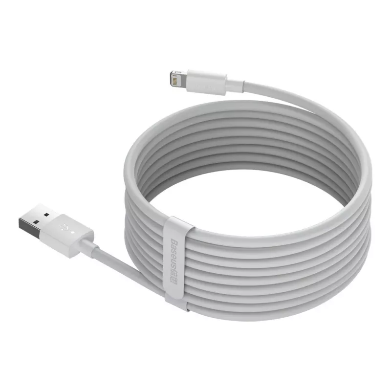 Baseus TZCALZJ-02 kábel k telefónu biely 1,5 m USB A Lightning