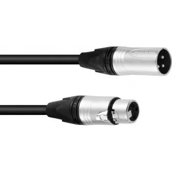 XLR reproduktorový kábel PSSO 2x2,5 mm 10 m čierny