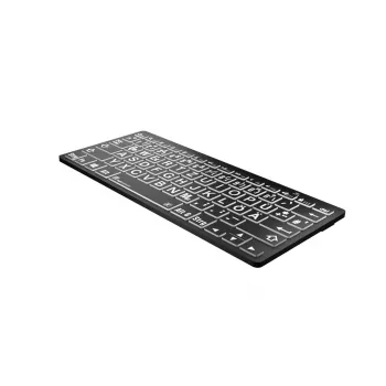 Logickeyboard Universal Bluetooth klávesnica LKB-LPWB-BTPC-DE QWERTZ nemecká čierna