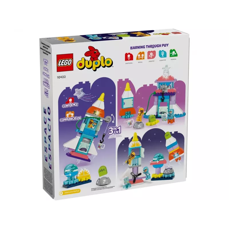 LEGO DUPLO 3in1 Space Shuttle Adventure raketová hračka 10422