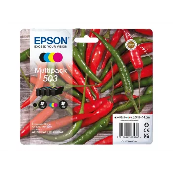 Epson 503 atramentová kazeta 4 ks originálna štandardná výťažnosť čierna, azúrová, purpurová, žltá