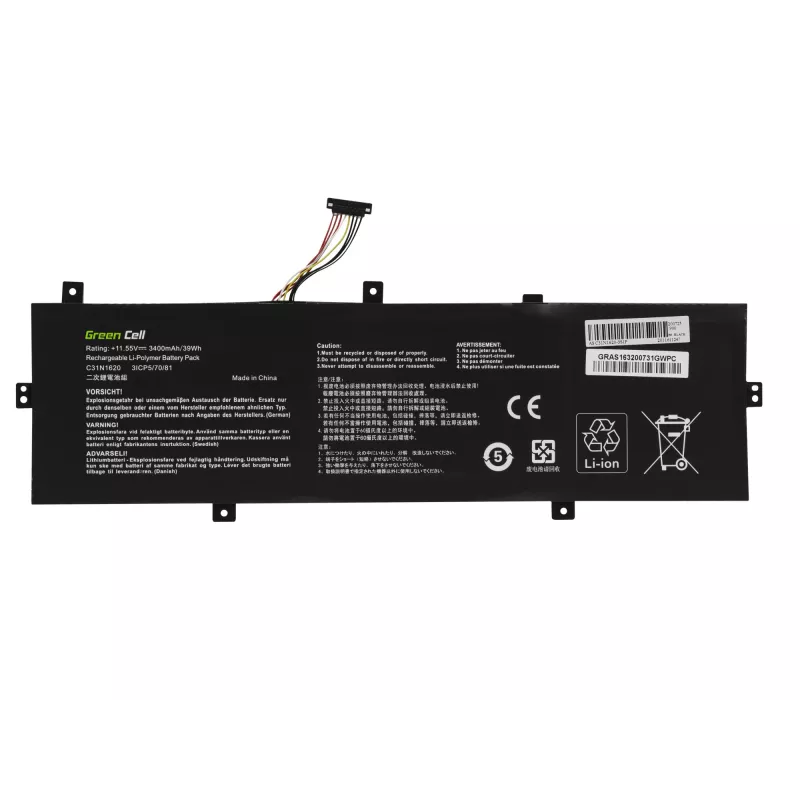 Batéria Green Cell AS163 pre ASUS ZenBook UX430 séria