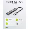 Goobay Slim 4-portový USB hub, USB-C™ na USB-C™/USB-A, USB 3.2 (74459)