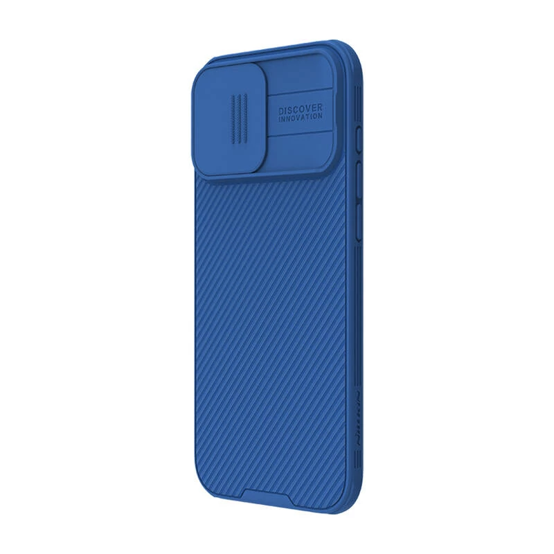 Ochranné puzdro Nillkin CamShield Pro pre iPhone 16 Pro Max, modré, posuvný kryt kamery