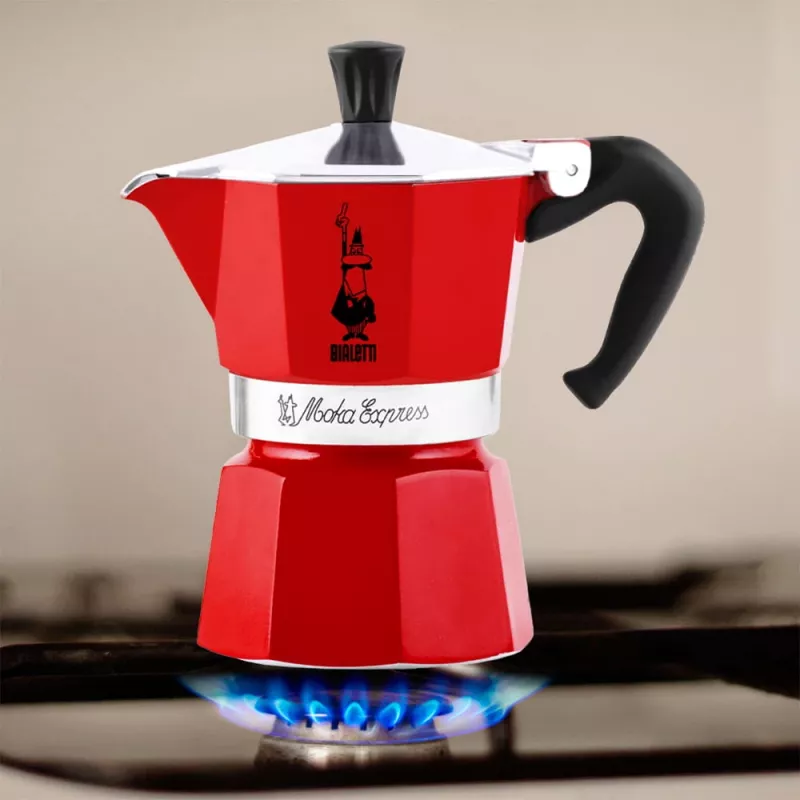 Bialetti Moka Express moka kanvica červená