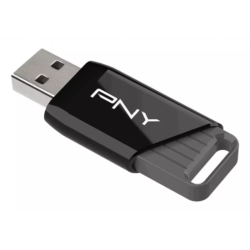 PNY Attaché X, 64 GB, USB Type-A, 3.2 Gen 1 (3.1 Gen 1), 130 MB/s, Dia, čierny
