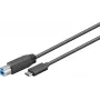 Wentronic Goobay USB 3.0 SuperSpeed kábel > USB-C™, 1 m - USB 3.0 konektor samec (Type-B) > USB-C konektor samec (67986)