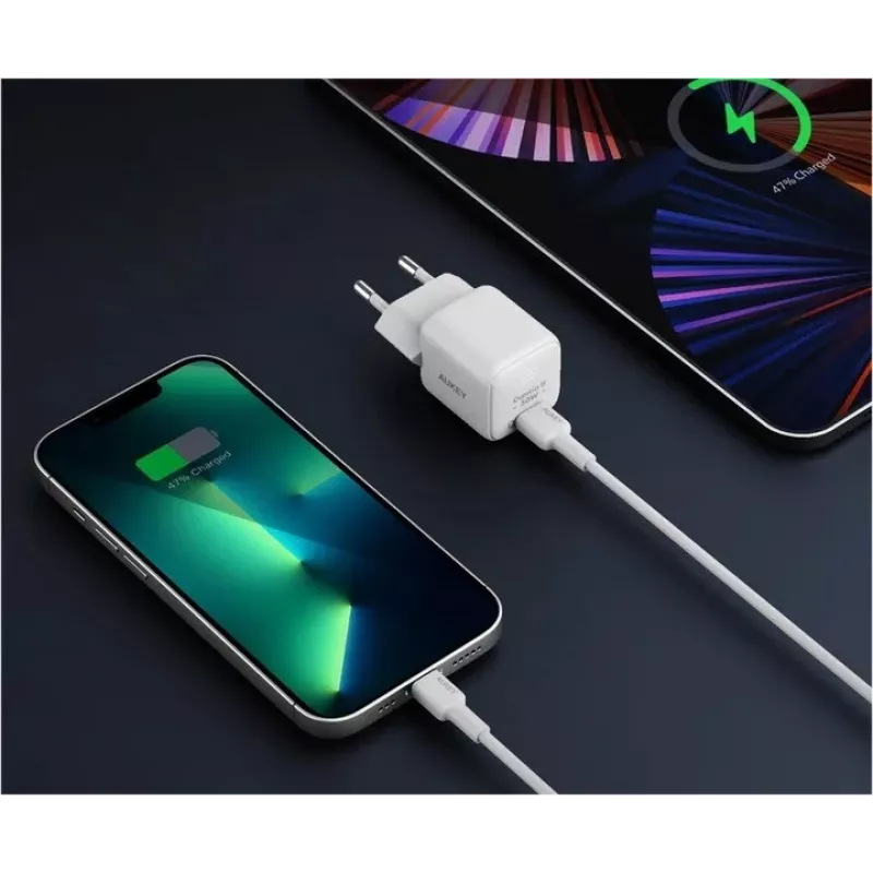 Nástenná nabíjačka PA-B1L biela Omnia II Mini 1xUSB-C PowerDelivery 30W 5A