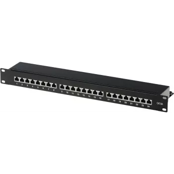 Patch panel helos 146868 — Rackmount RJ-45 24 portov