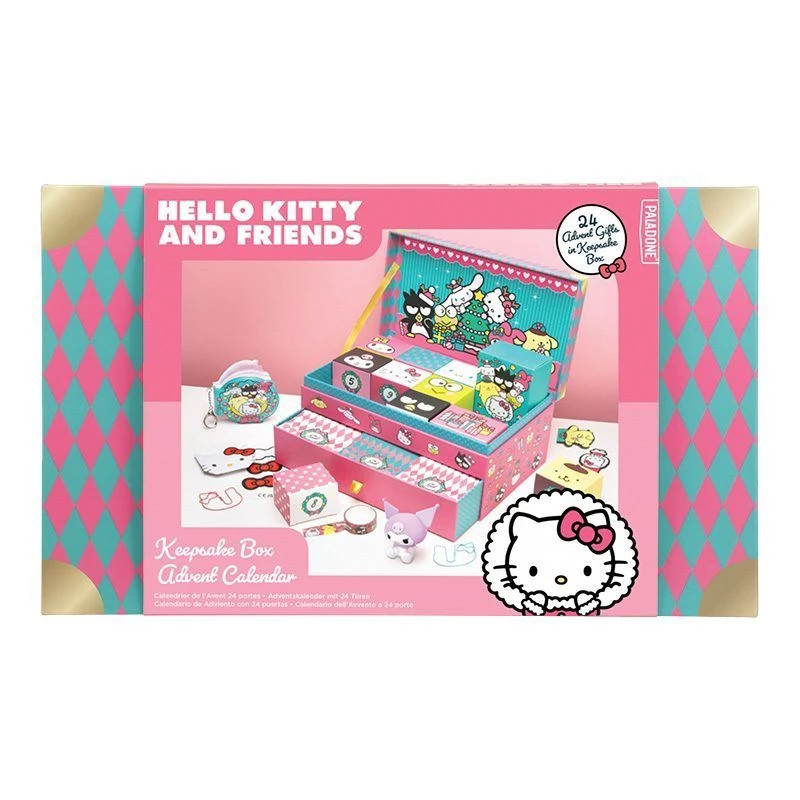 Adventný kalendár v úložnej krabici Paladone Hello Kitty model PP15340HKF