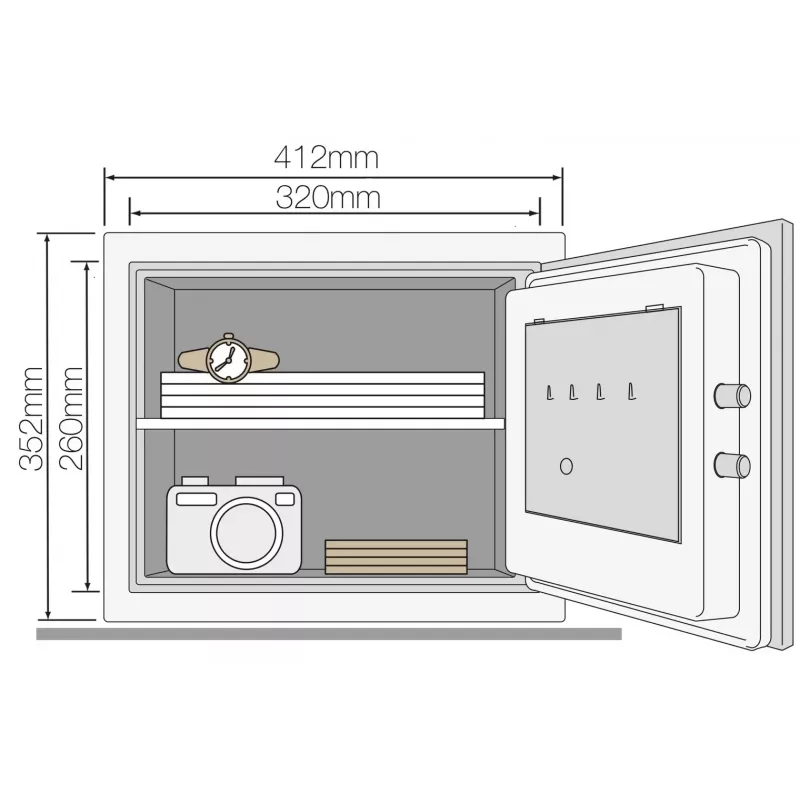 Ohňovzdorný trezor YFM Home L