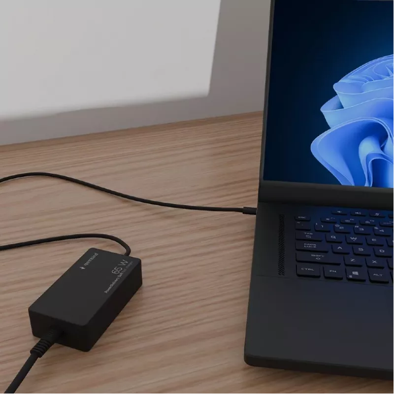 Cablexpert NPA-AC-PDQC65-01 65 W PowerDelivery GaN USB Type-C rýchlonabíjačka, čierna | Cablexpert