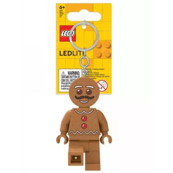 Prívesok na kľúče Perníkový mužík so svetlom
