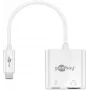 Goobay USB-C™ multiport adaptér HDMI, biely, 0,145 m - rozširuje zariadenie USB-C™ o HDMI™ konektor (62110)