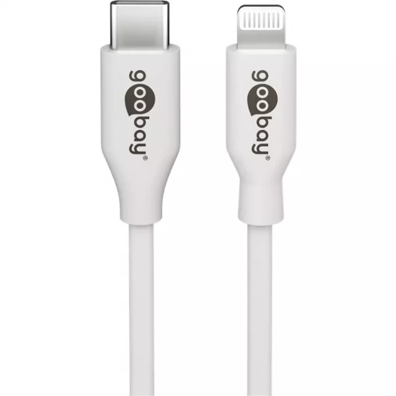 Apple Lightning / USB-C PD nabíjacia sada 30 Watt, nabíjačka biela, 1 meter kábel, PD