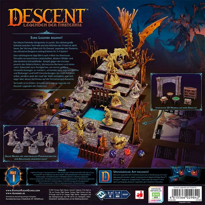 Stolová hra Asmodee FFGD1500 — hra na hrdinov, odporúčaný vek 14+