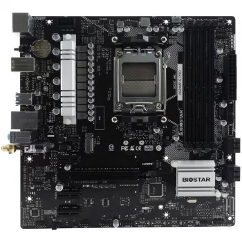 Základná doska BIOSTAR A620MP-E PRO — AMD A620 microATX, socket AM5, DDR5, 4 DIMM, max. 128 GB, 2,5Gb LAN