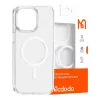Magnetické puzdro McDodo pre iPhone 15 Pro (priehľadné)