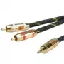 ROLINE GOLD audio prepojovací kábel 3,5 mm jack - 2x cinch, konektor samec / konektor samec 10 (11.09.4279)
