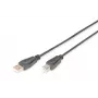 Digitus ASSMANN - USB kábel - USB Type-A, 4-pin (M) - USB Type-B, 4-pin (M) - 50 cm (USB/USB 2.0) - čierny (AK-300105-005-S)