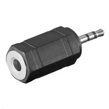 Káblový adaptér Microconnect AUDASM 2,5 mm na 3,5 mm čierny