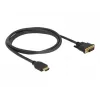 Video kábel adaptér DeLOCK 85653 1,5m HDMI Type-A DVI čierny